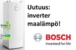 Uusi Bosch inverter-maalämpöpumppu